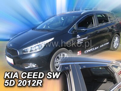 Kia Ceed Combi 2012-2018 (so zadnými) - deflektory Heko