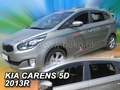 Kia Carens od 2013 (so zadnými) - deflektory Heko