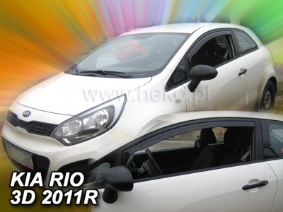 Kia Rio 3-dvere 2011-2017 (predné) - deflektory Heko