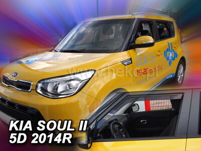 Kia Soul od 2014 (predné) - deflektory Heko