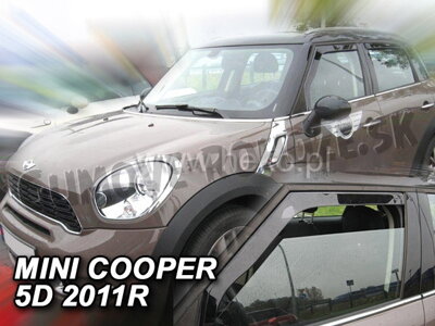 Mini Cooper 5-dverí 2011-2014 (predné) - deflektory Heko