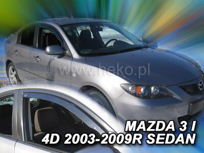 Mazda 3 2003-2009 (predné) - deflektory Heko