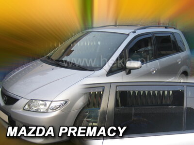 Mazda Premacy 1999-2005 (so zadnými) - deflektory Heko