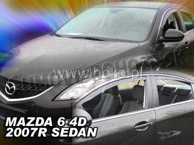 Mazda 6 Sedan 2008-2012 (so zadnými) - deflektory Heko