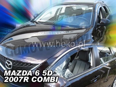 Mazda 6 Combi 2008-2012 (so zadnými) - deflektory Heko