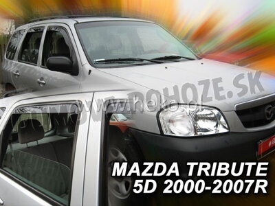 Mazda Tribute 2000-2007 (so zadnými) - deflektory Heko