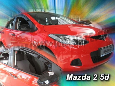 Mazda 2 2009-2014 (predné) - deflektory Heko