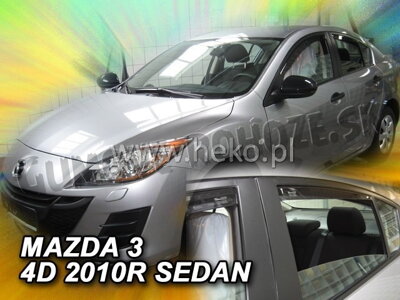 Mazda 3 Sedan 2009-2013 (so zadnými) - deflektory Heko
