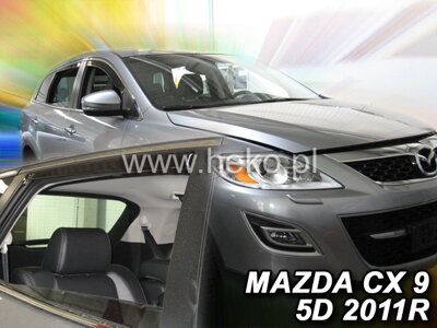 Mazda CX-9 2007-2016 (so zadnými) - deflektory Heko