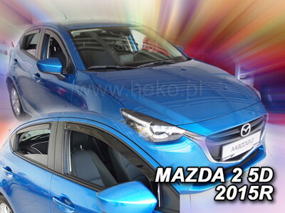 Mazda 2 od 2014 (so zadnými) - deflektory Heko