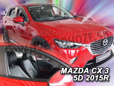 Mazda CX-3 od 2015 (predné) - deflektory Heko
