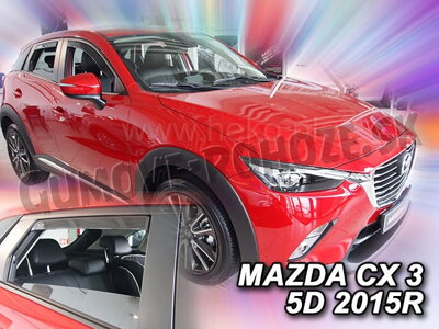 Mazda CX-3 od 2015 (so zadnými) - deflektory Heko