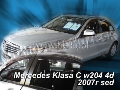 Mercedes C W204 Sedan 2007-2014 (so zadnými) - deflektory Heko