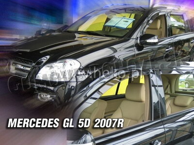 Mercedes GL X164 2006-2012 (predné) - deflektory Heko