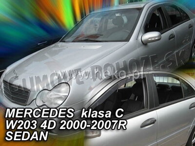 Mercedes C W203 Sedan 2000-2007 (so zadnými) - deflektory Heko