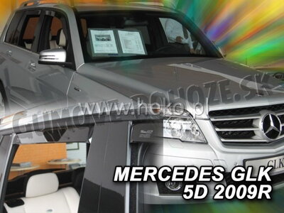 Mercedes GLK X204 2008-2015 (so zadnými) - deflektory Heko
