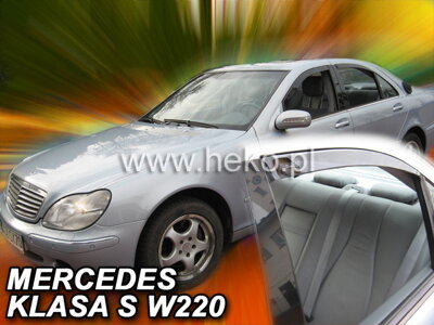 Mercedes S W220 1998-2005 (so zadnými) - deflektory Heko