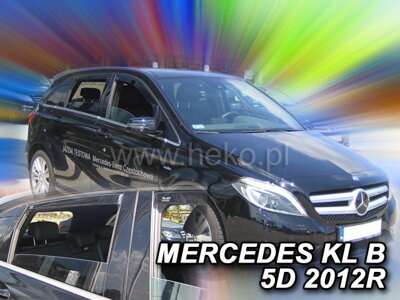 Mercedes B W246 2011-2019 (so zadnými) - deflektory Heko