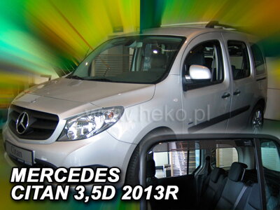 Mercedes Citan od 2012 (so zadnými) - deflektory Heko