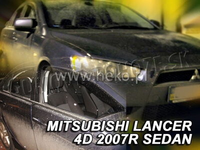 Mitsubishi Lancer od 2008 (so zadnými) - deflektory Heko