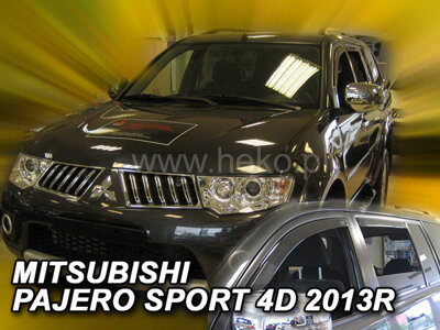 Mitsubishi Pajero Sport od 2012 (so zadnými) - deflektory Heko