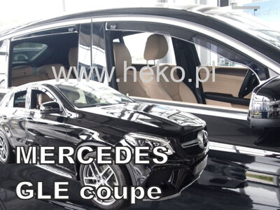 Mercedes GLE Coupe C292 2015-2019 (so zadnými) - deflektory Heko