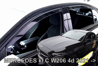 Mercedes C W206 Sedan od 2021 (so zadnými) - deflektory Heko