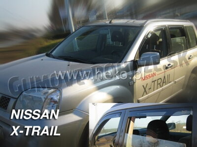 Nissan X-Trail 2001-2007 (so zadnými) - deflektory Heko