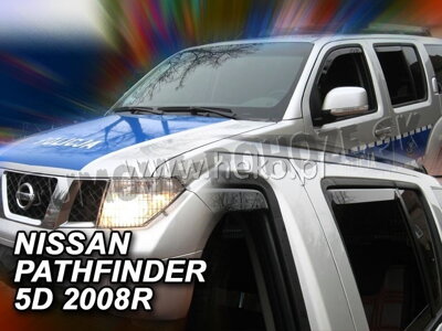 Nissan Pathfinder 2005-2010 (so zadnými) - deflektory Heko