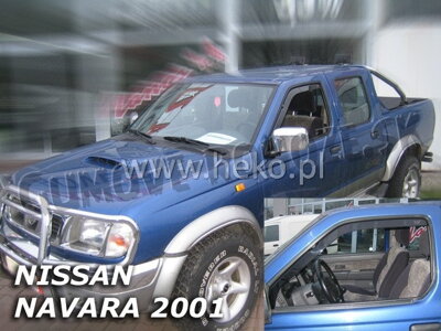Nissan Navara 2001-2005 (predné) - deflektory Heko