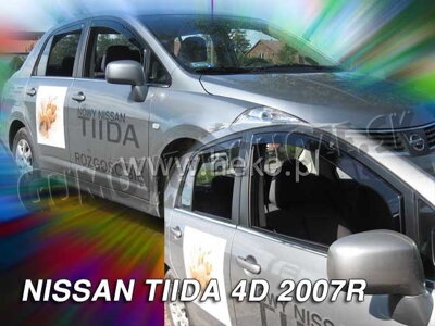 Nissan Tiida 2004-2012 (predné) - deflektory Heko