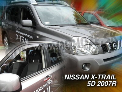 Nissan X-Trail 2007-2014 (so zadnými) - deflektory Heko
