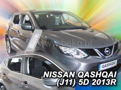 Nissan Qashqai 2014-2021 (so zadnými) - deflektory Heko