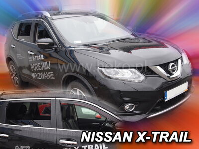 Nissan X-Trail od 2014 (so zadnými) - deflektory Heko