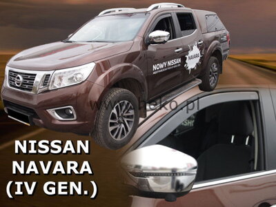 Nissan Navara od 2014 (predné) - deflektory Heko
