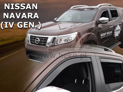 Nissan Navara od 2014 (so zadnými) - deflektory Heko