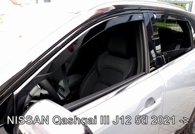 Nissan Qashqai od 2021 (so zadnými) - deflektory Heko
