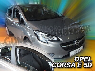 Opel Corsa E 2014-2019 (so zadnými) - deflektory Heko