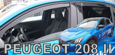 Peugeot 208 od 2019 (so zadnými) - deflektory Heko