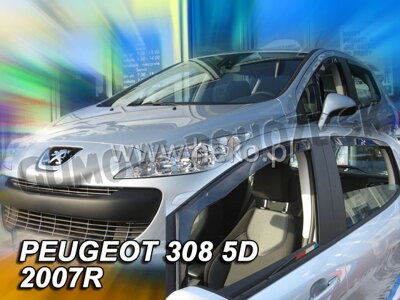 Peugeot 308 5-dverí 2007-2013 (predné) - deflektory Heko