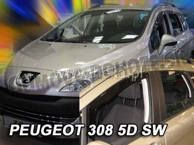 Peugeot 308 Combi 2007-2013 (so zadnými) - deflektory Heko