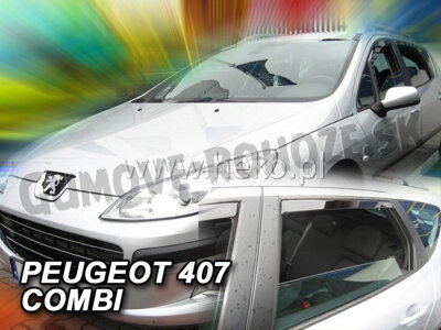 Peugeot 407 Combi 2004-2010 (so zadnými) - deflektory Heko