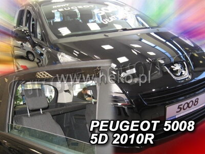 Peugeot 5008 2009-2017 (so zadnými) - deflektory Heko