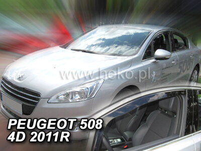 Peugeot 508 2011-2018 (predné) - deflektory Heko