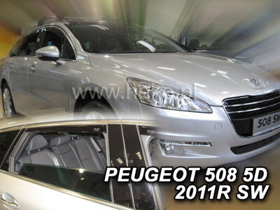 Peugeot 508 Combi od 2011 (so zadnými) - deflektory Heko