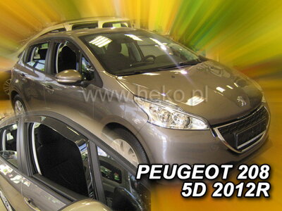 Peugeot 208 5-dverí 2012-2019 (predné) - deflektory Heko