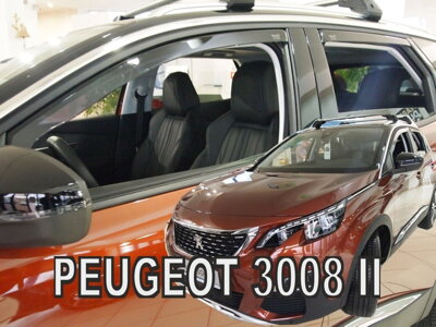 Peugeot 3008 od 2016 (so zadnými) - deflektory Heko