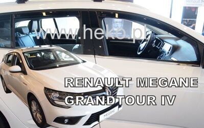 Renault Megane Grandtour od 2016 (so zadnými) - deflektory Heko