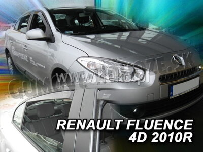 Renault Fluence od 2009 (so zadnými) - deflektory Heko