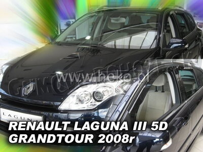 Renault Laguna Combi od 2007 (so zadnými) - deflektory Heko